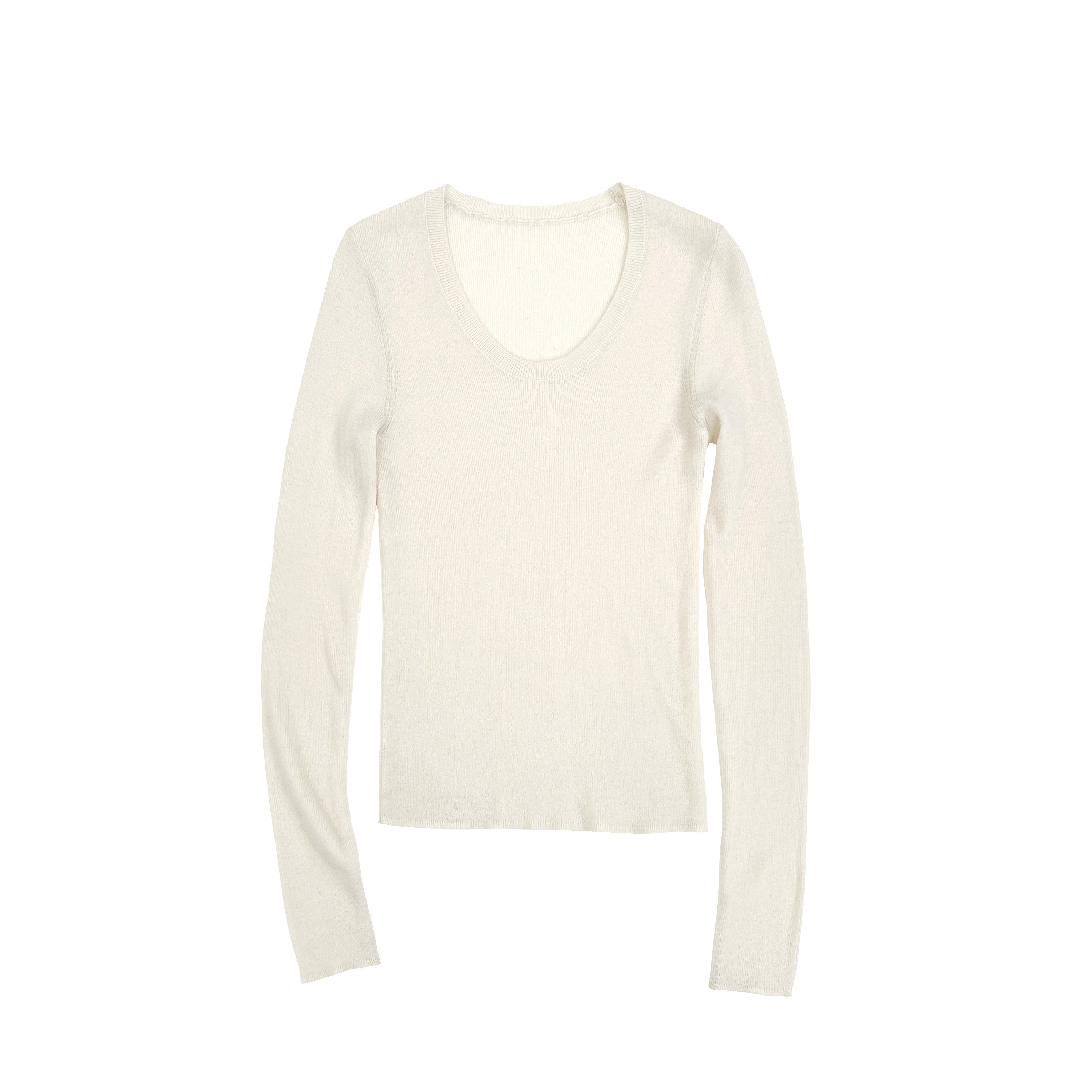 Northbutsouth_Four_Color_U_Neck_Slim_Fit_Lightweight_Long_Sleeve_Women&