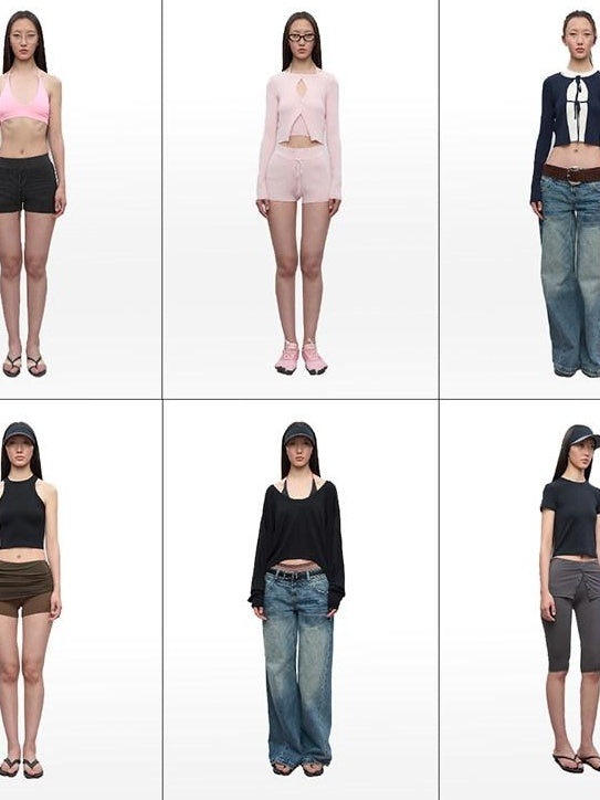 RUN TO THE FUTURE Tie Front Slim Fit Knit Bell Sleeve Cardigan Office Solid T Shirt Crop Tops