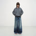 RUN TO THE FUTURE Cozy Hooded Loose Fit Long Sleeve Minimal Women Solid Heather Gray Sweatshirts