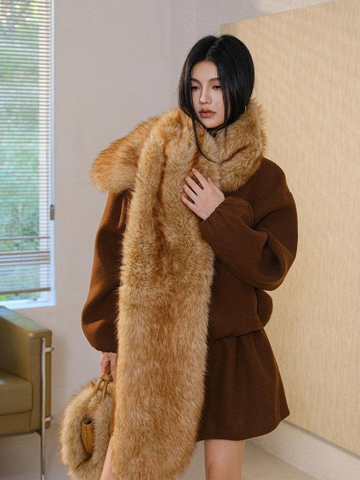 FU FRESH UP Youthful Loose Jacket Bubble Hem Women&