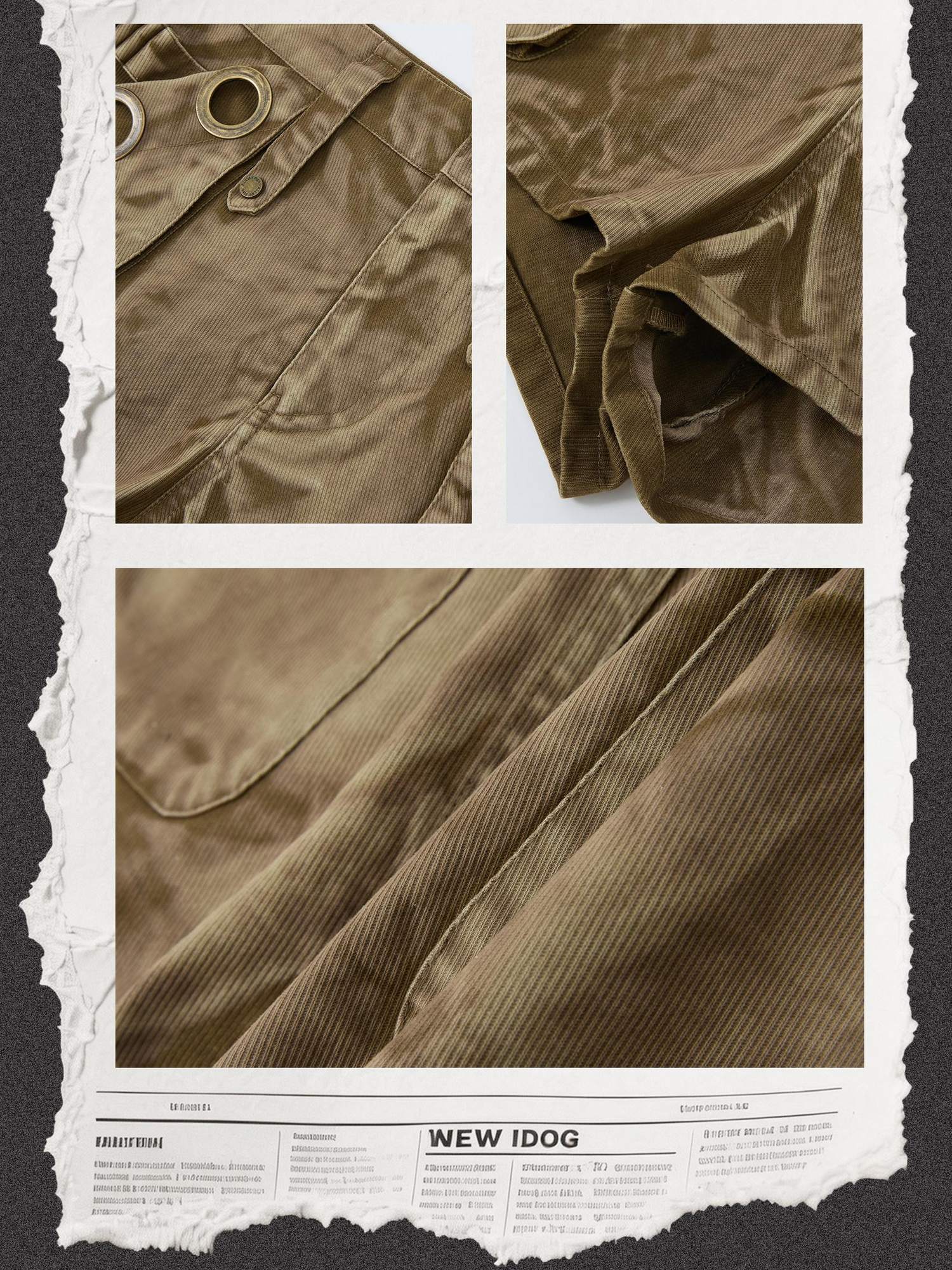 ALL iN plan Casual Relaxed Natural Waist Khaki Lightweight Design For Women Cargo Pants