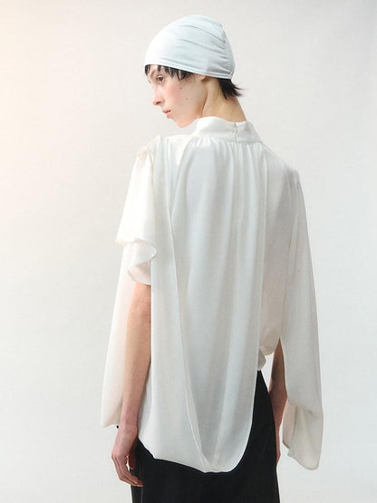 AnnoMundi Night Shadow Airy Draped Asymmetrical Layered Sheer Women&