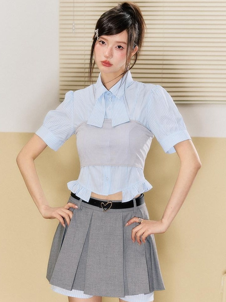 7Shiftin Soft Pu Black Minimalist Versatile Young Women Single Loop Waist Belts