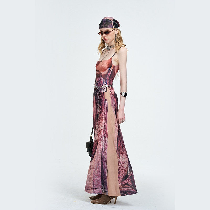 The_NeverMore_Sexy_High_Waist_Jacquard_Spaghetti_Strap_A_Line_Party_Red_Brown_Maxi_Dresses_MISSTT
