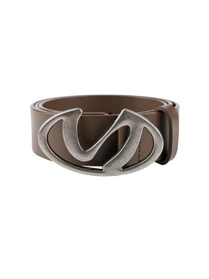 7Shiftin Soft Split Leather Casual Plain 3.7Cm Unisex Youth Leather Belts