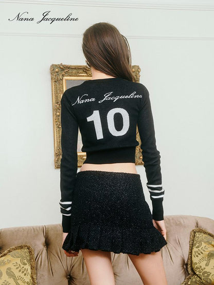 10 Embroidered School Style Thin Knit Cardigan for Women