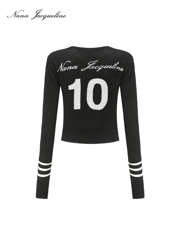 10 Embroidered School Style Thin Knit Cardigan for Women