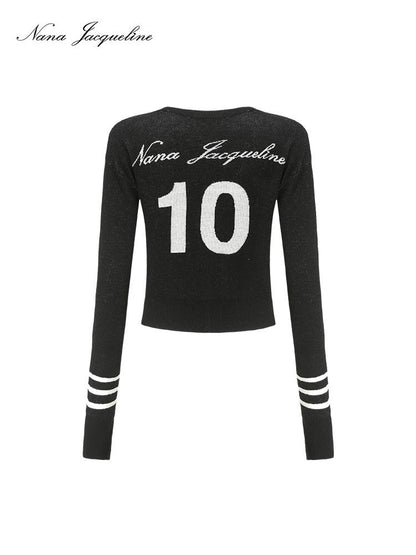 10 Embroidered School Style Thin Knit Cardigan for Women