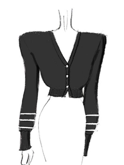 10 Embroidered School Style Thin Knit Cardigan for Women
