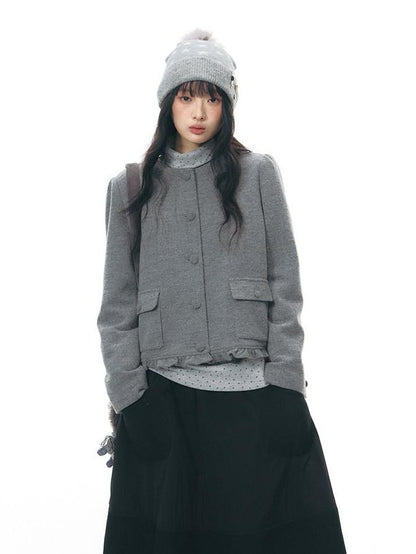 NAPSNAPS Star Print Brushed Fleece High Neck Women&