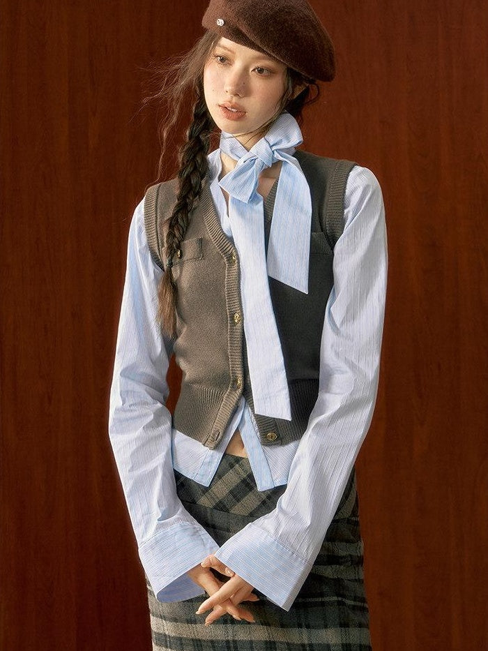 7Shiftin High Waist Cotton Plaid A Line Slim Fit Casual Girls Mini Skirts
