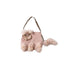 OuttheBlue Cute Edgy Cat Print Square Single Shoulder Women Vintage Pink Khaki Tote Bags