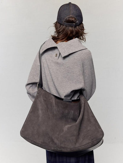 RUN TO THE FUTURE Large Zipper Pocket Casual Minimalist Single Strap Everyday Cross Body Bags
