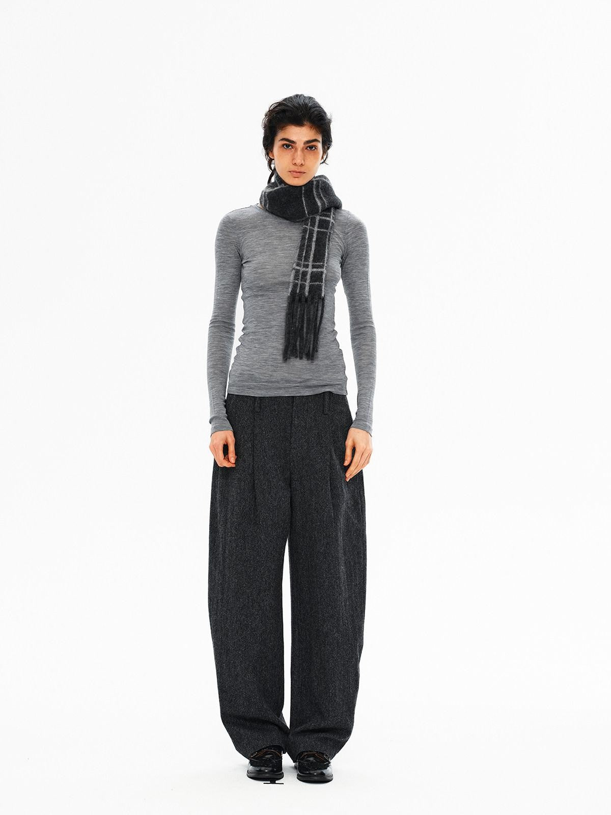 Northbutsouth Melange Drapey No Waistband Curved Leg Women&