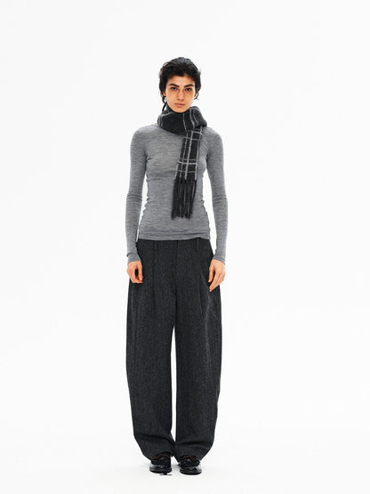 Northbutsouth Melange Drapey No Waistband Curved Leg Women&