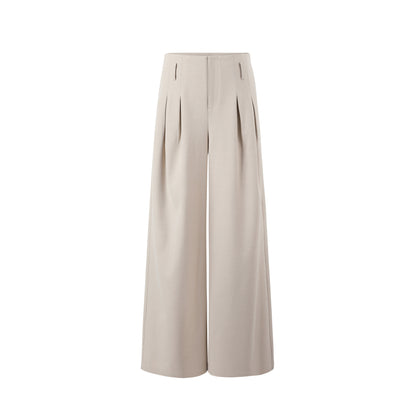 7Shiftin Comfort Stretch Natural Waist Casual Straight Hem Women Khaki Wide Leg Pants