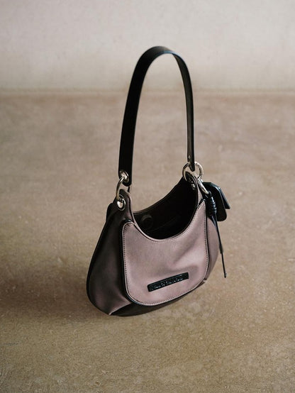 RUN TO THE FUTURE Stitch Detail Casual Twill Double Strap Unisex Dark Green Cross Body Bags