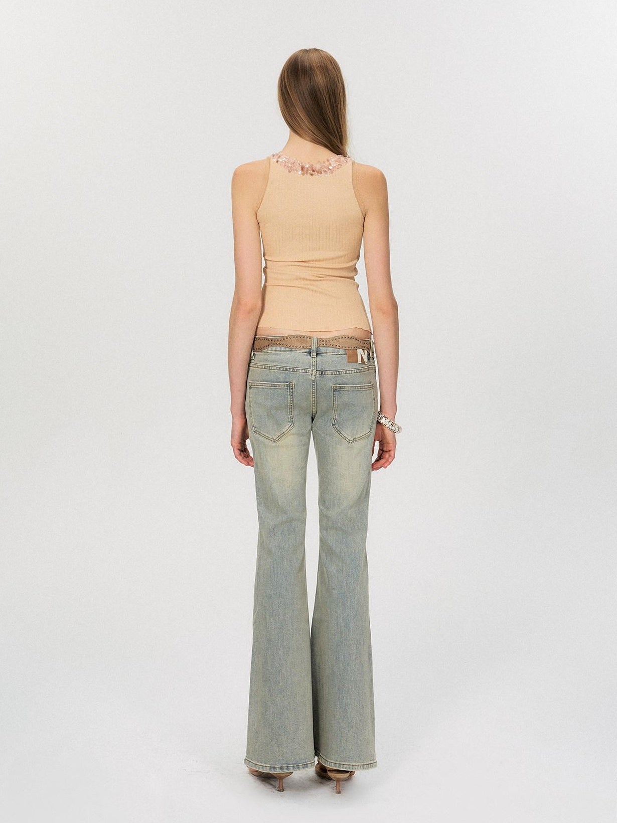 The NeverMore Lightweight Stretch No Padding Y Back Wide Strap Slim Cropped Women Camisoles
