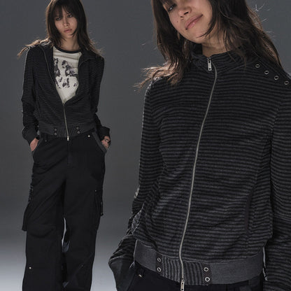 wear_And_tear_Black_Gray_Striped_Eyelet_Tape_Splice_Punk_Women&