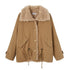 DIDDI_MODA_Fuzzy_Pocket_Open_Cardigan_Knitted_Two_Piece_Women&
