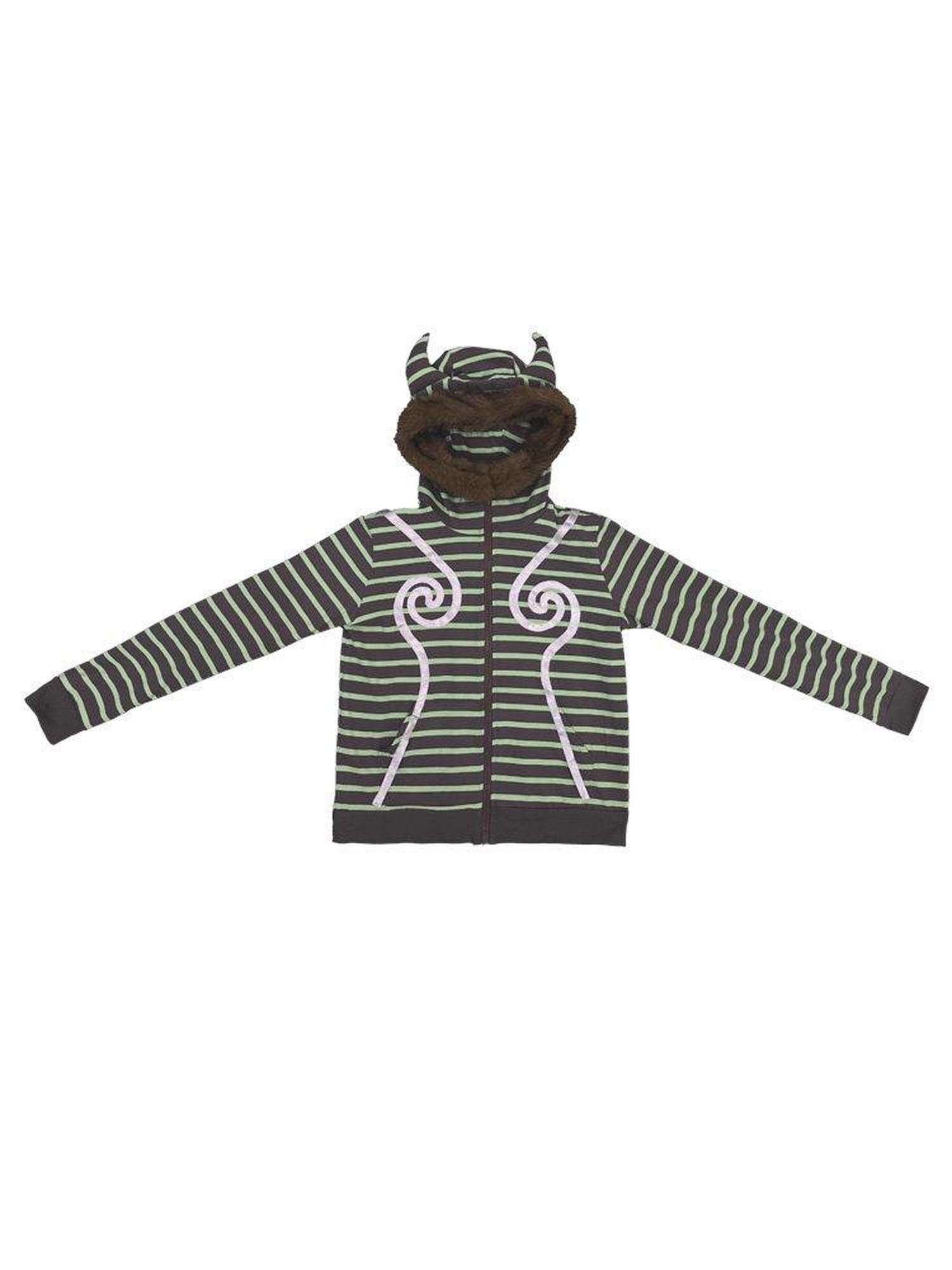 Ttsunami Silver Swirl Striped Fur Collar Zipper Slim Women&