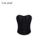 Low pixel Zipper Slim Fit Cotton Streetwear Black Short No Padding Tube Tops