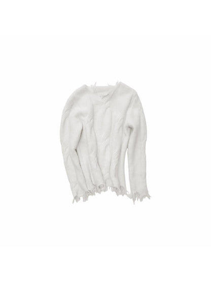 1JINN STUDIO 3d Cable Oversized Fringe Drop Shoulder Women&
