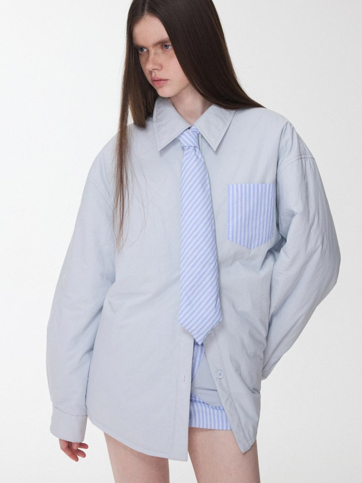 1JINN STUDIO 3d Embroidered Striped Contrast Women&