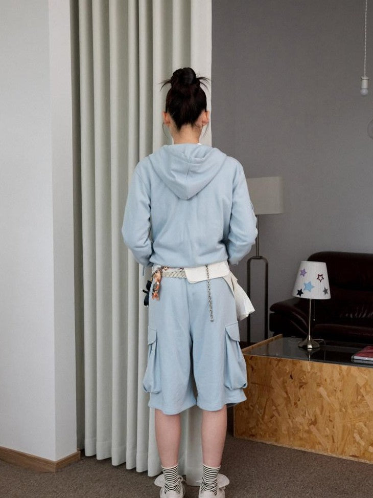 1JINN STUDIO 3d Pleated Hooded Women&