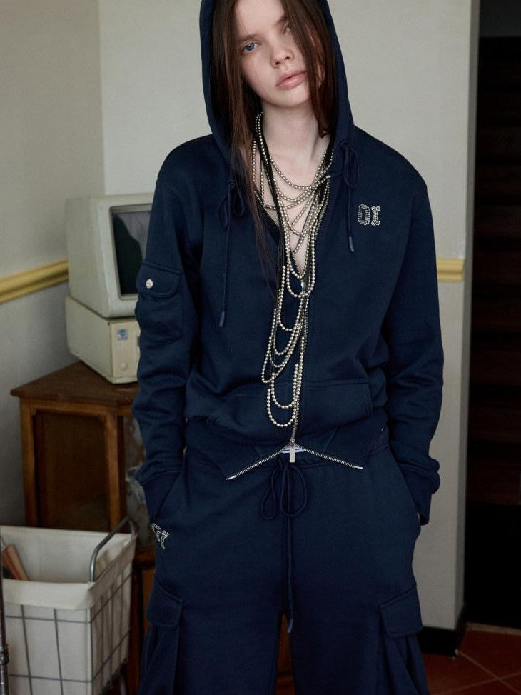 1JINN STUDIO 3d Pleated Hooded Women&