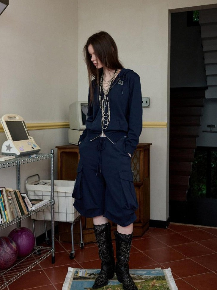 1JINN STUDIO 3d Pleated Hooded Women&