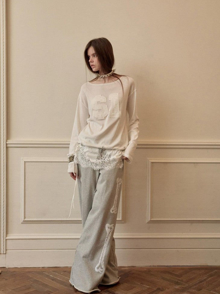 1JINN STUDIO American Applique Embroidery Lace Hem Tie Waist Women&