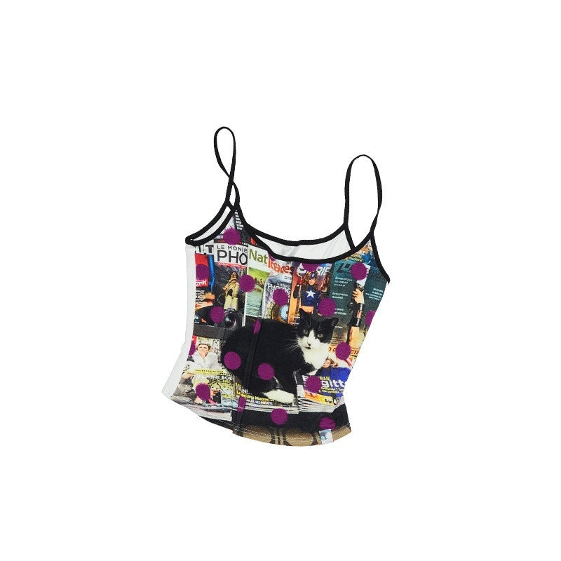 1JINN_STUDIO_Animal_Print_Polka_Dot_Slimming_Sleeveless_Cropped_Women&
