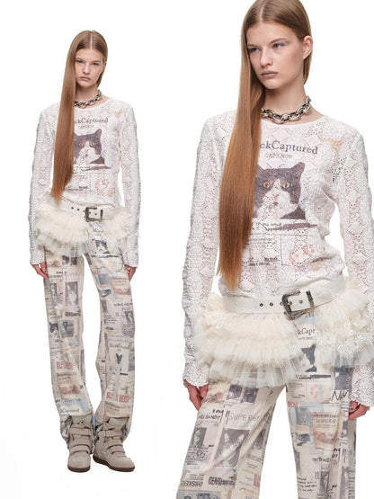 1JINN STUDIO Asymmetric Loose Fit Long Sleeve Women&