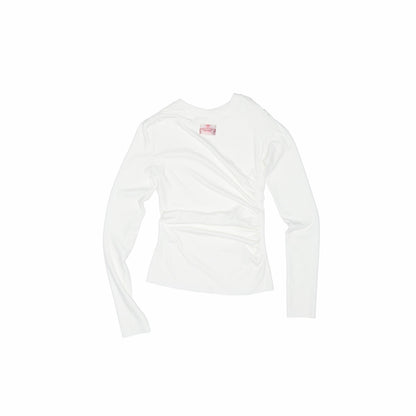 1JINN_STUDIO_Asymmetric_Pleated_Crewneck_Slimming_Women&