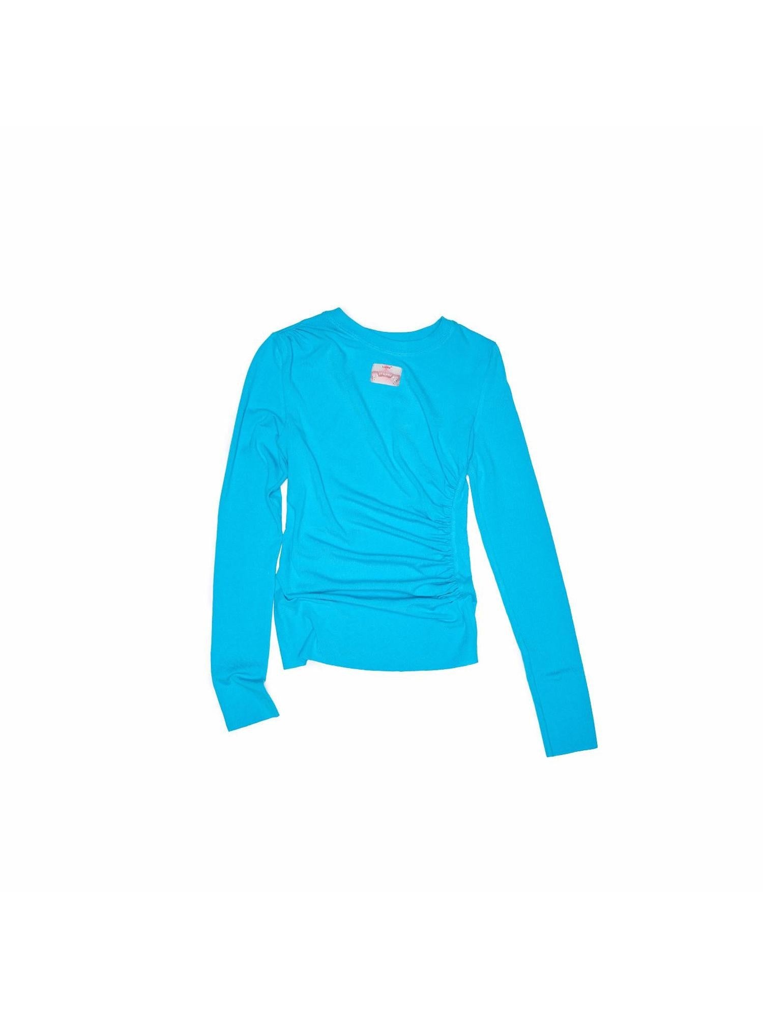 1JINN STUDIO Asymmetric Pleated Crewneck Slimming Women&