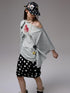 1JINN STUDIO Badge Letter Print Slanted Shoulder Women&
