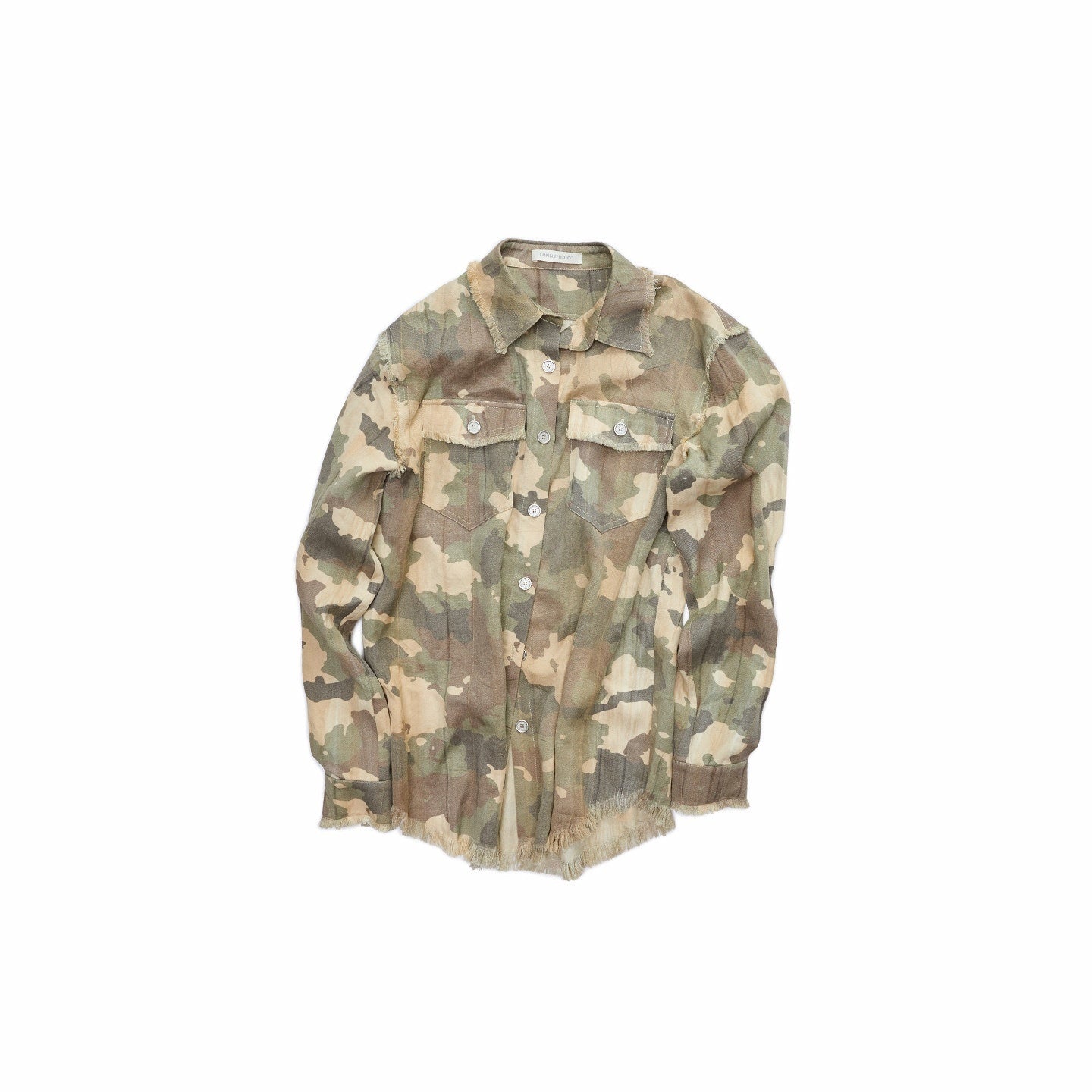 1JINN_STUDIO_Camel_Gray_Camo_Washed_Pleated_Frayed_Tassel_Fitted_Women&