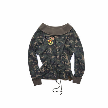 1JINN_STUDIO_Camouflage_Asymmetrical_Embroidered_Badge_Drawstring_Women&