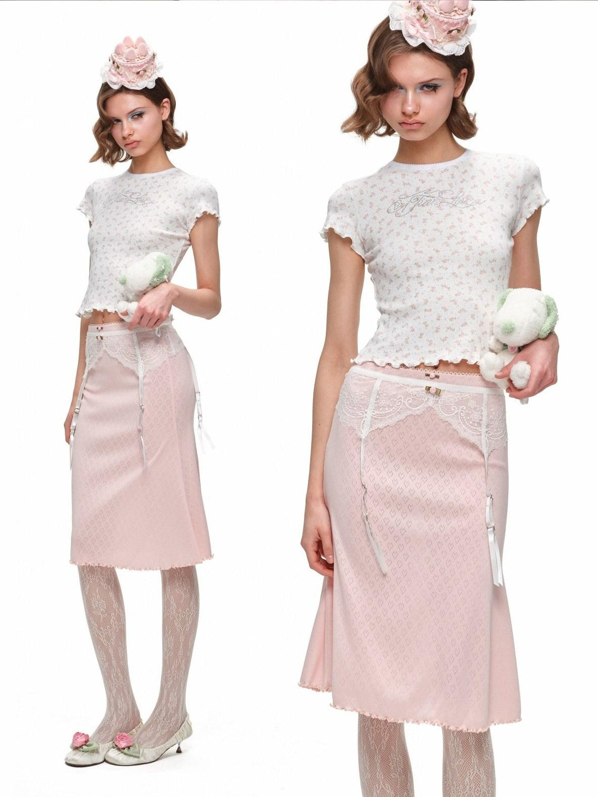1JINN STUDIO Cartoon Jacquard Knit Vest Women&
