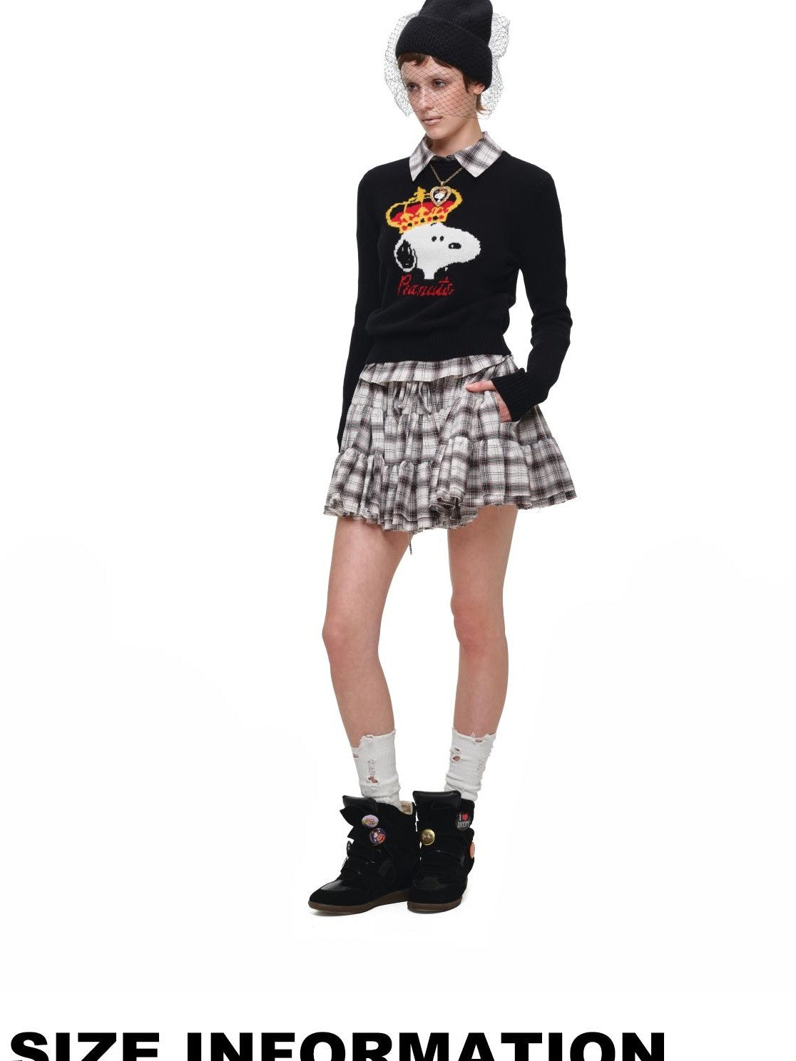 1JINN STUDIO Cartoon Jacquard Pure Wool Women&