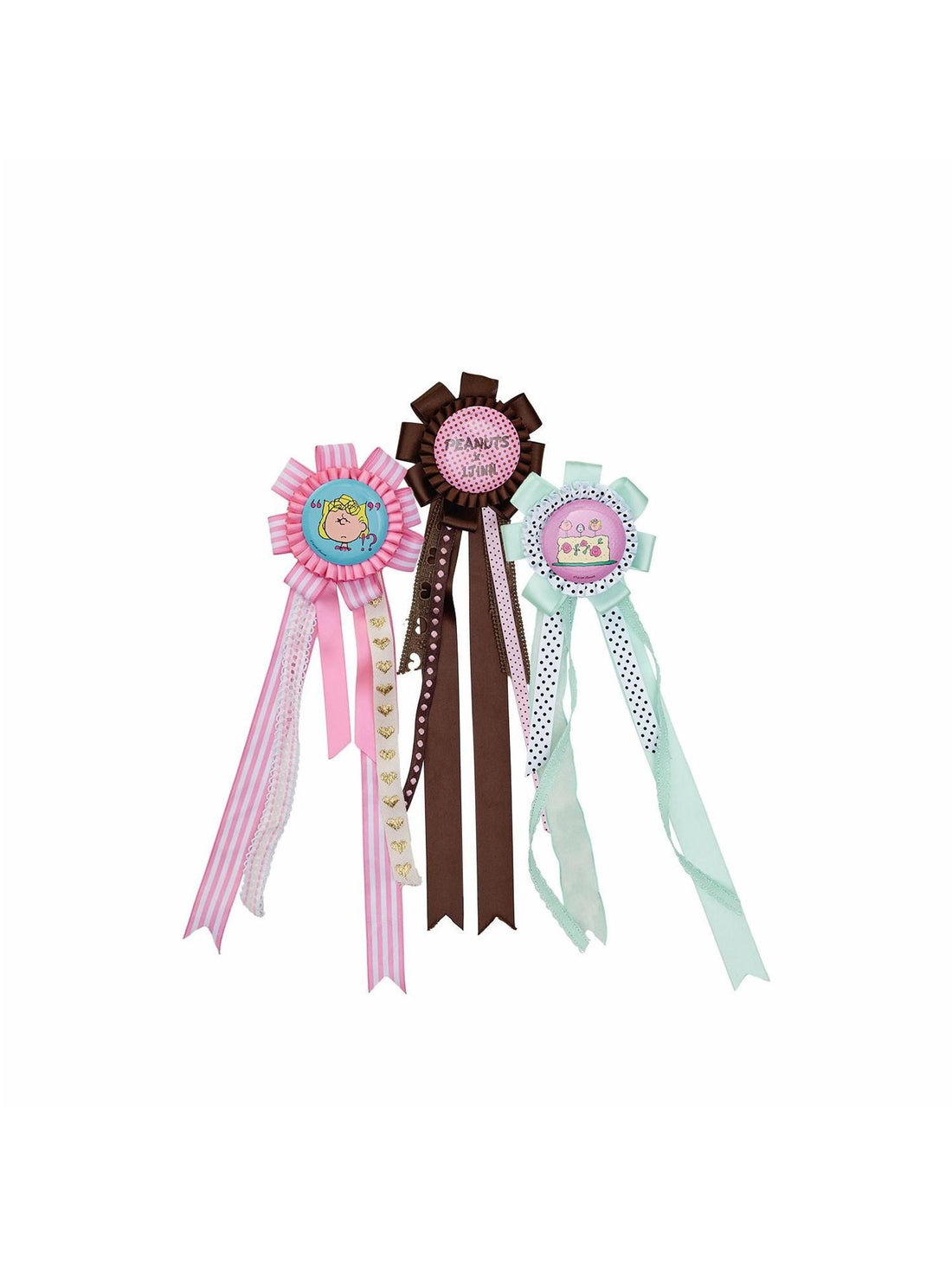 1JINN STUDIO Cartoon Printed Ribbon Badge Multiuse Women&