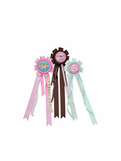1JINN STUDIO Cartoon Printed Ribbon Badge Multiuse Women&
