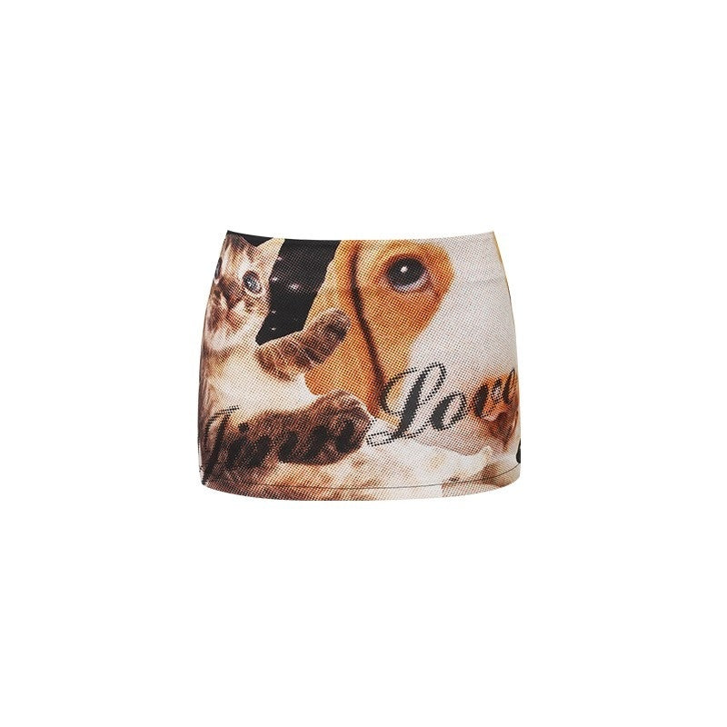 1JINN_STUDIO_Cat_Dog_Print_Bodycon_Low_Waist_Hip_Hugging_Women&
