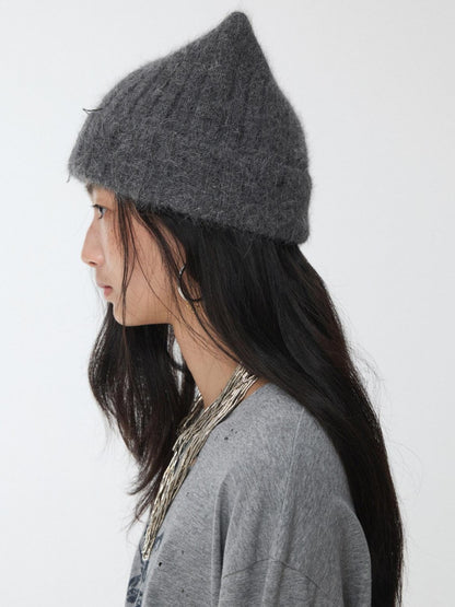1JINN STUDIO Cat Ear Hand Sewn Label Solid Color Women&