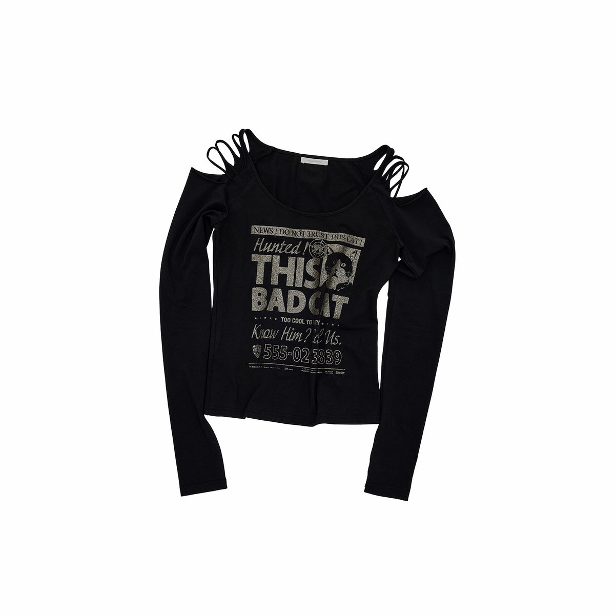 1JINN_STUDIO_Cat_News_Print_Cold_Shoulder_Distressed_Women&