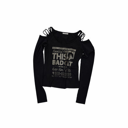 1JINN_STUDIO_Cat_News_Print_Cold_Shoulder_Distressed_Women&