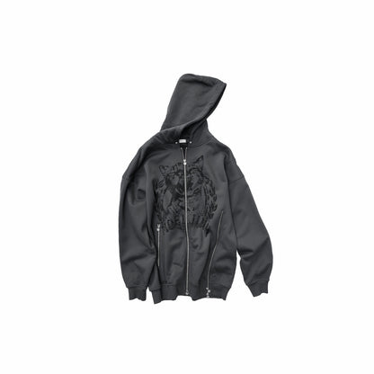 1JINN_STUDIO_Cat_Print_Double_Zipper_Drop_Shoulder_Women&