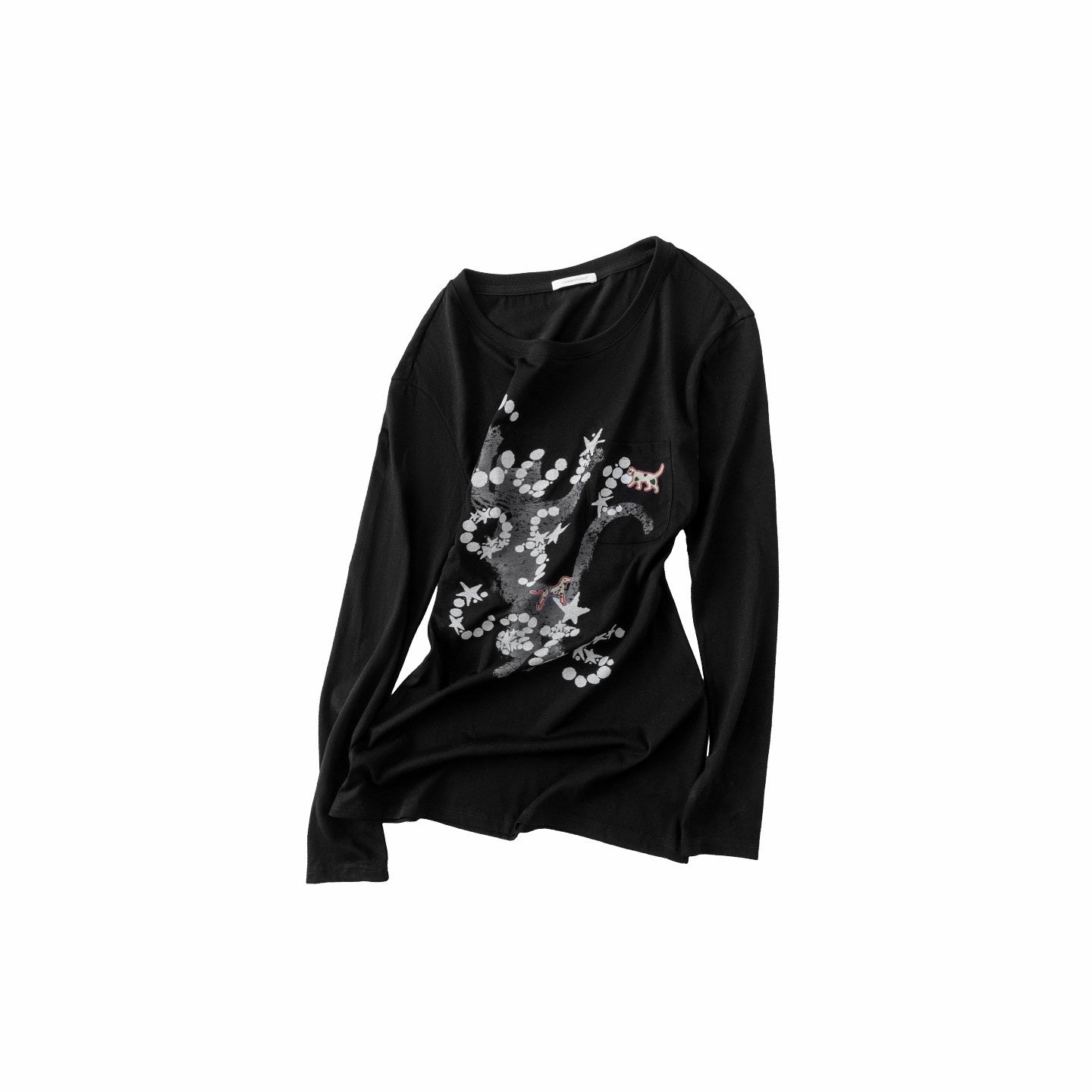 1JINN_STUDIO_Cat_Print_Open_Back_Cutout_Waist_Cinching_Midlength_Women&