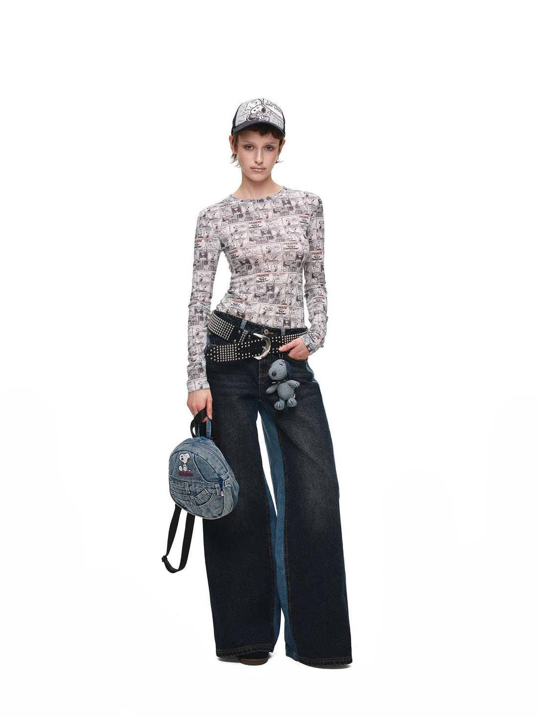 1JINN STUDIO Color Block Embroidered Women&